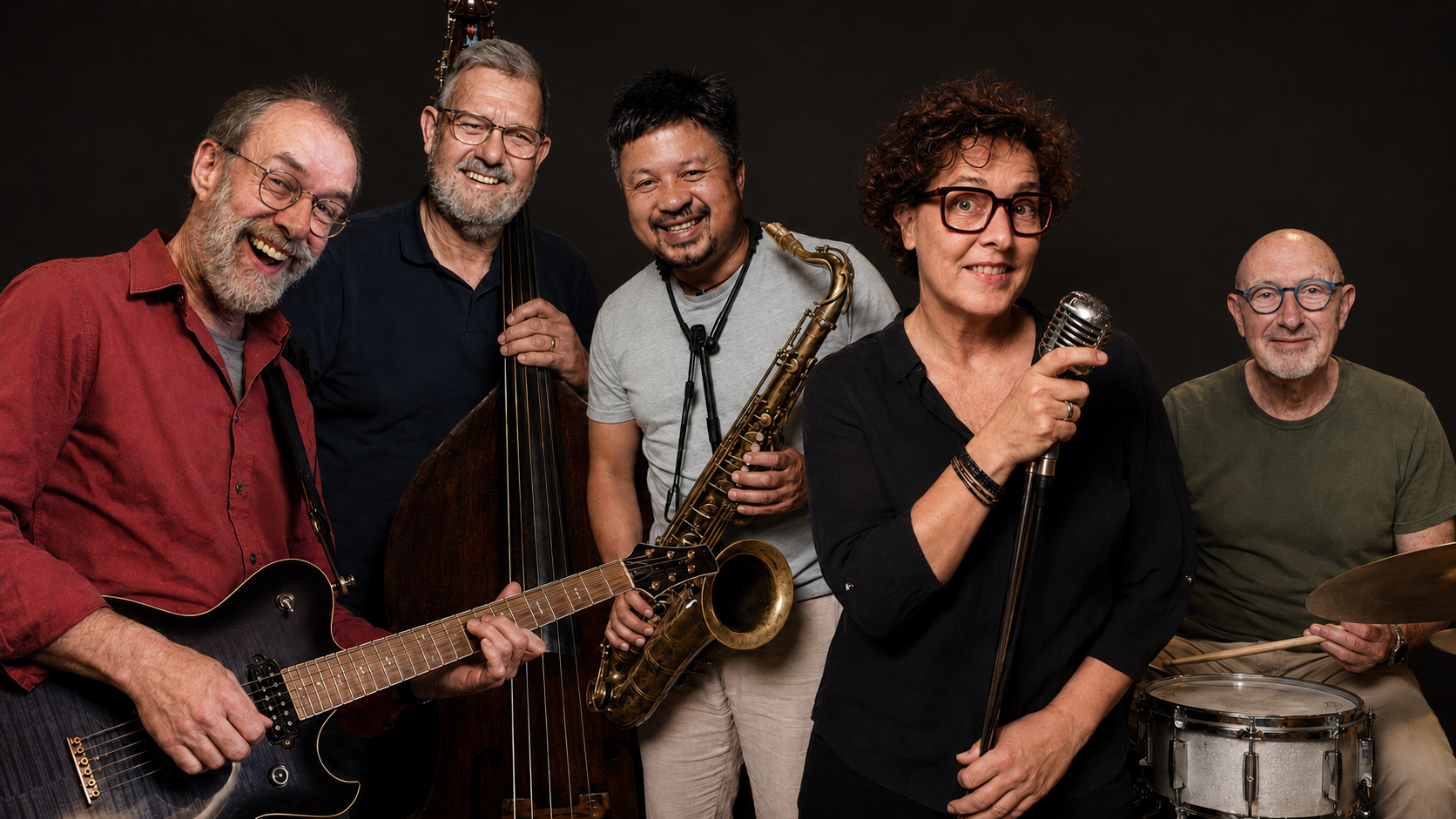 De vijf muzikanten van Goodtime Charlie